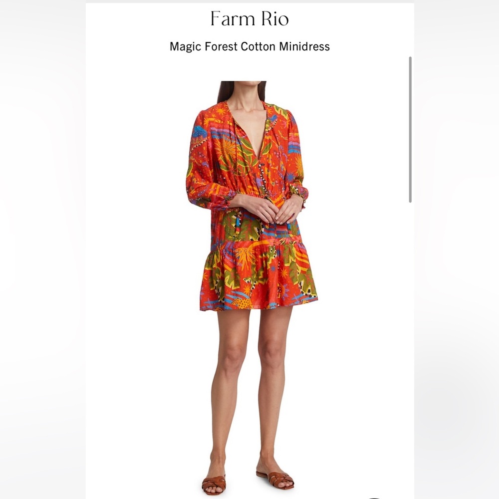 NWT Farm Rio Magic Forest Mini Dress (XS)